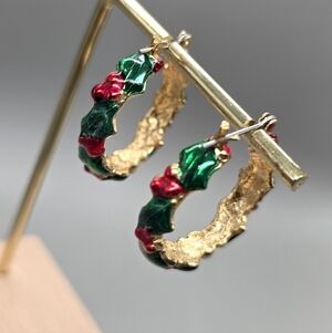 DANECRAFT Vintage Holly Earrings
